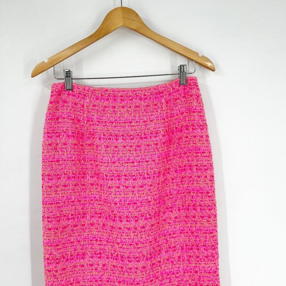 Giambattista Valli Tweed Pencil Skirt Pink Size 42 / Small - Picture 6 of 6